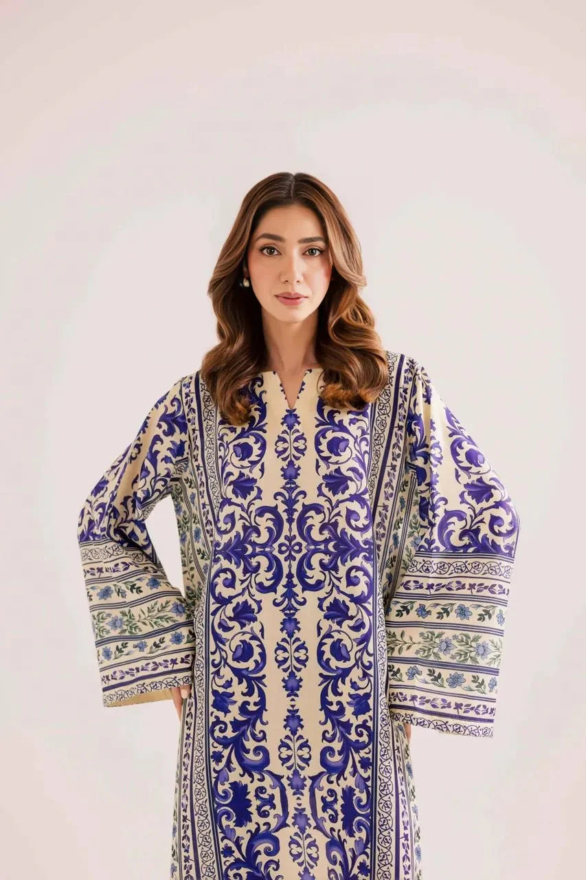 Long Co-Ord Set Ladies Unstitched 2 PC - #077